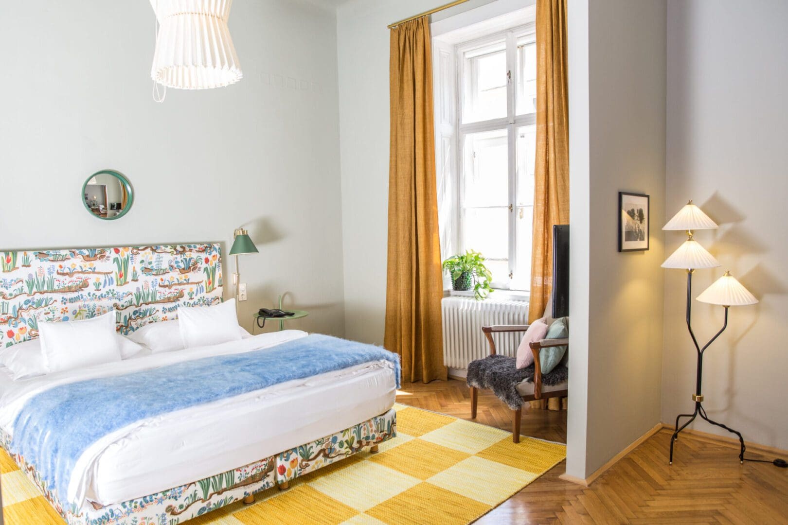 A look inside…Vienna’s artiest boutique hotel 14 Josef Frank Suite bedroom scaled 1 scaled